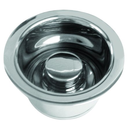 WESTBRASS InSinkErator Style Extra-Deep Disposal Flange and Stopper in Polished Chrome D2082-26